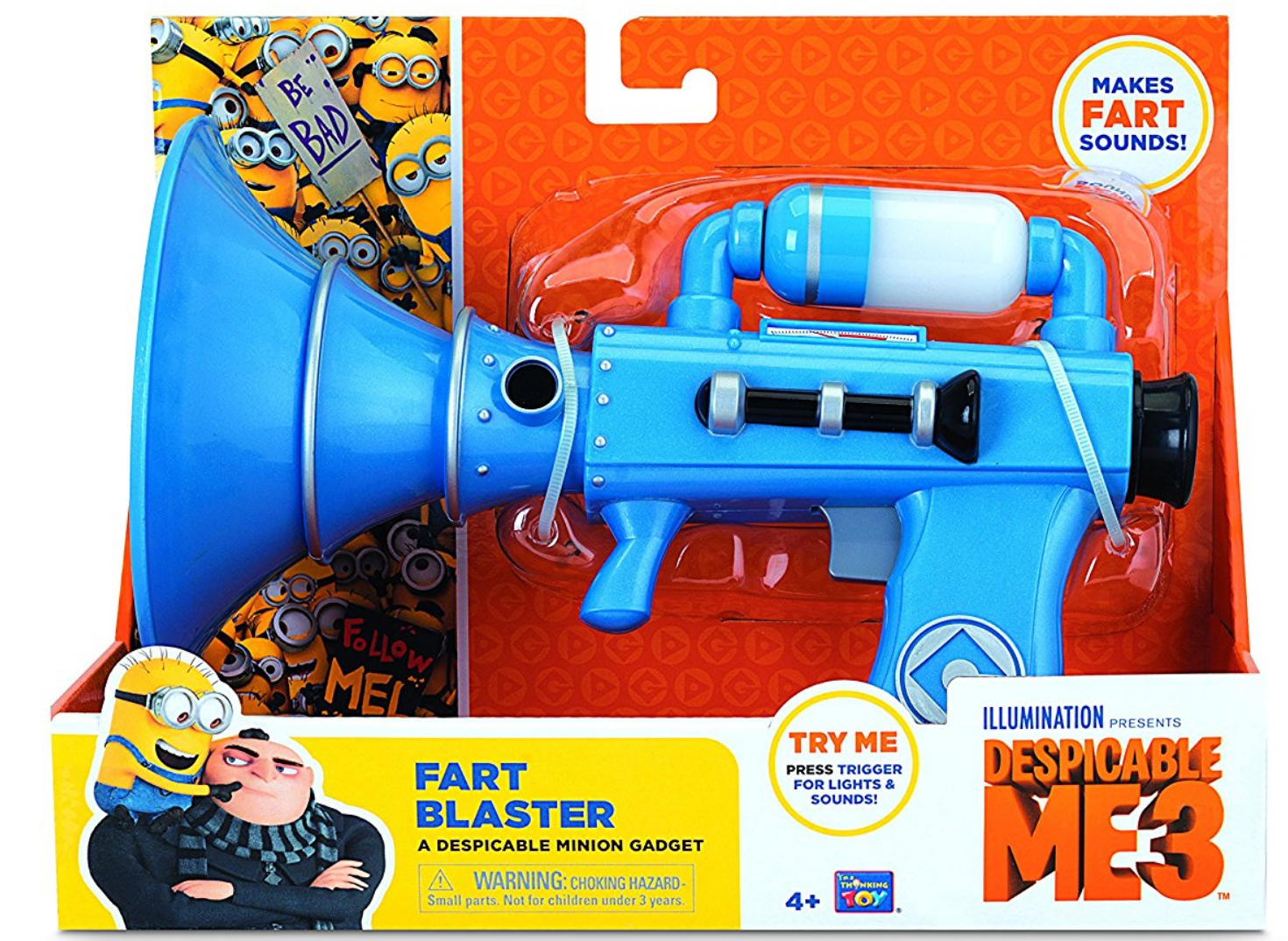 thinkway despicable me 2 fart blaster stores