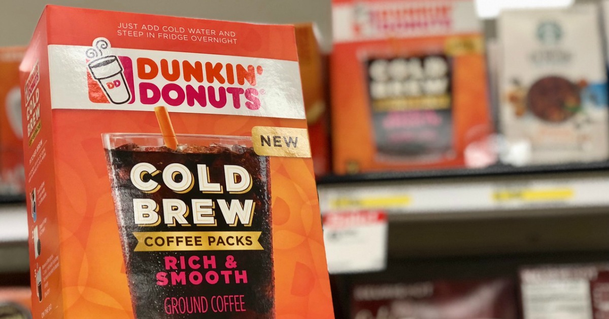 Wowza! Dunkin' Donuts Cold Brew Coffee Packs ONLY 39¢ at Target (After ...