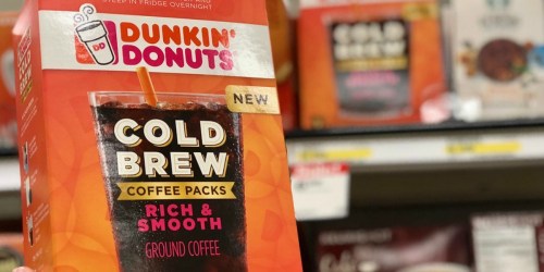 New $1.50/1 Dunkin’ Donuts Cold Brew Coupon = Only $3.39 at Target