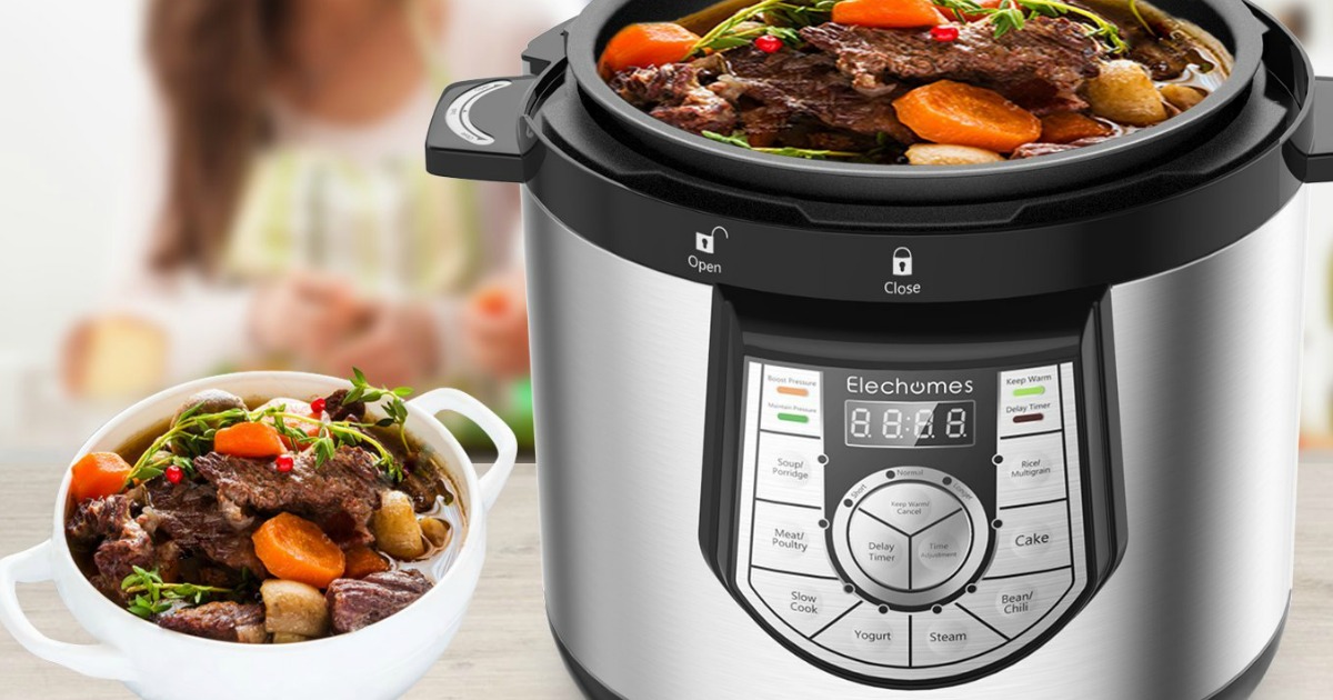 Amazon 12In1 Elechomes Pressure Cooker Only 59.99 Shipped