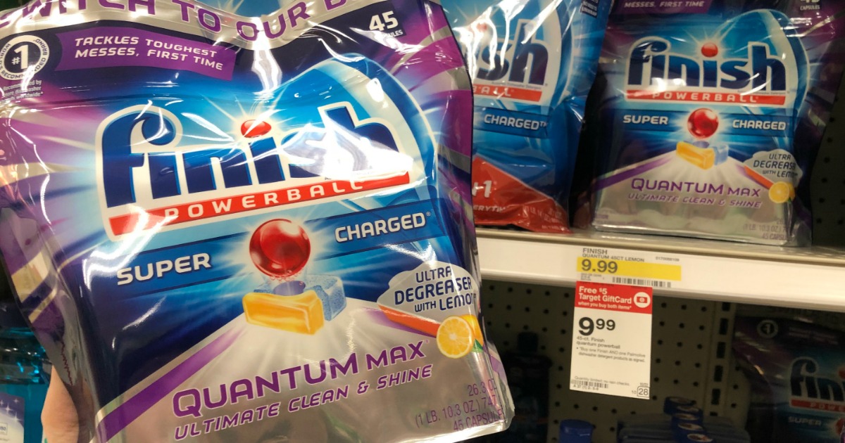 Target Finish Dishwashing Detergent Only 3.49 After Gift Card (Regularly 10) + More