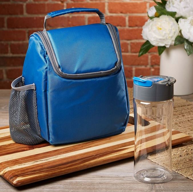 fit and fresh lunch bag with water bottle