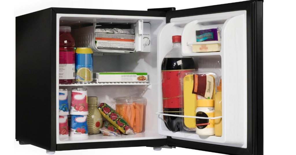 black refrigerator