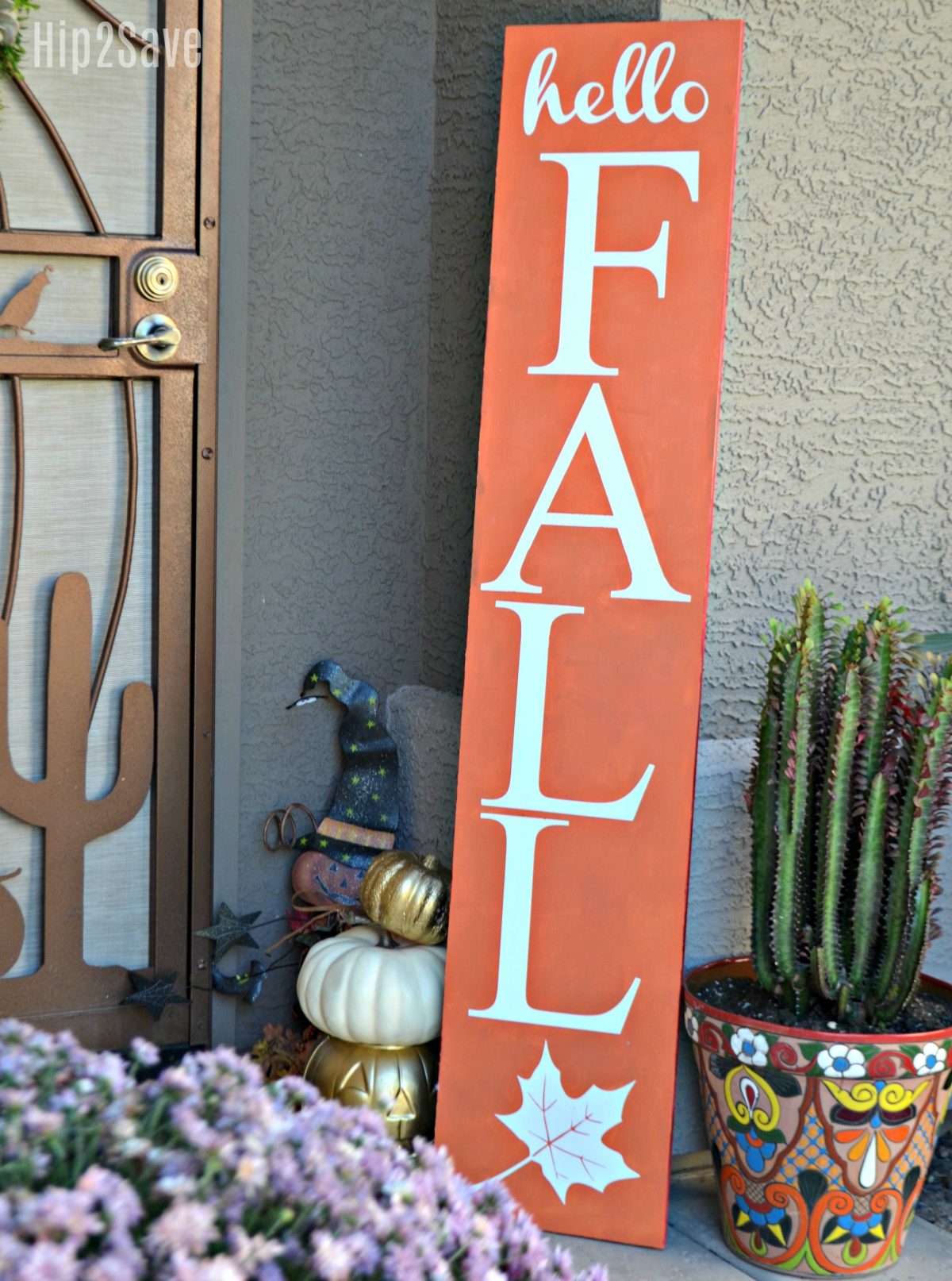 Reversible Wood Sign Craft (Fall and Christmas) - Hip2Save