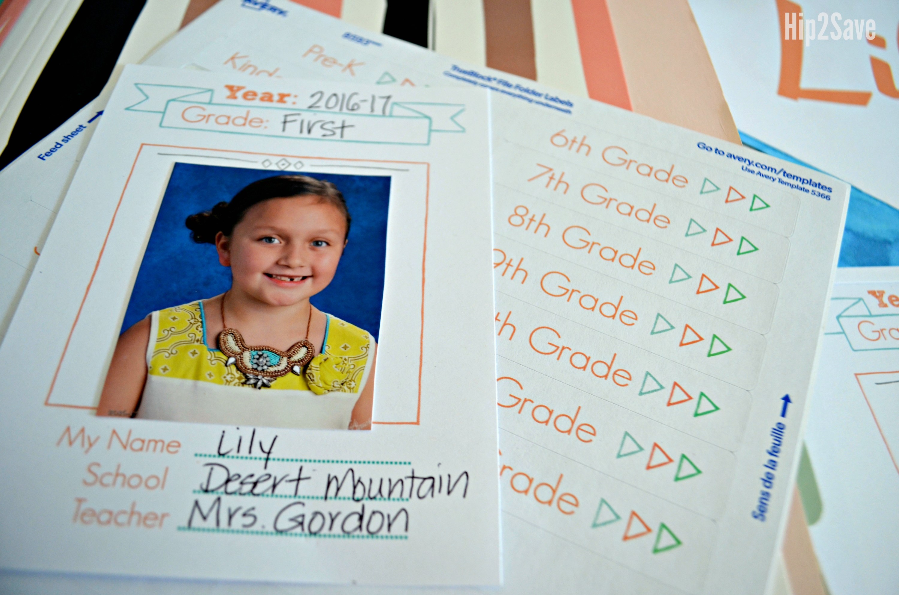 The BEST Way to Organize School Papers + FREE Printable Labels & Cover