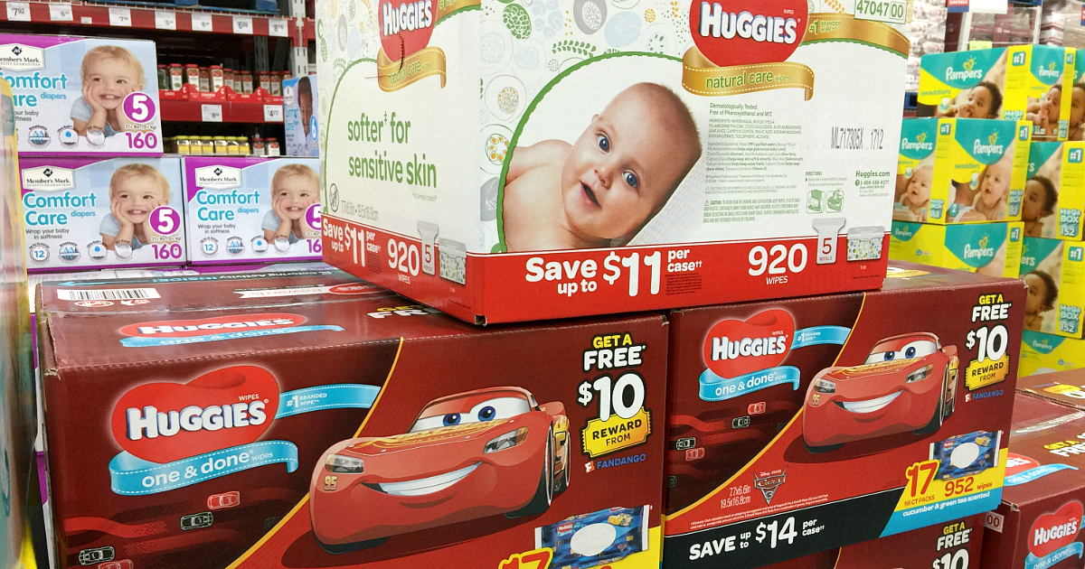 huggies diapers size 4 sam's club