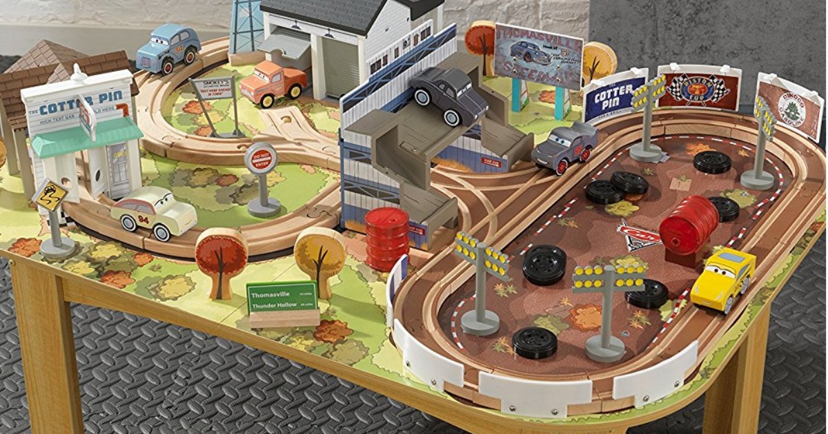cars wooden track