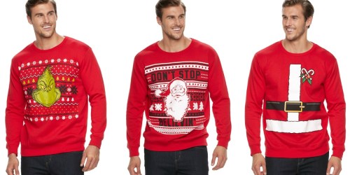Kohl’s Cardholders: Men’s Big & Tall Holiday Sweatshirts $8.74 Each Shipped + More