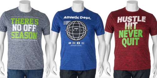 Kohl’s: $10 Off $50 Men’s Purchase = Athletic Tees $4.60 Each Shipped for Cardholders