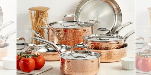 Macy’s: Lagostina Martellata Copper 12-Piece Cookware Set $302.39 Shipped (Regularly $900)