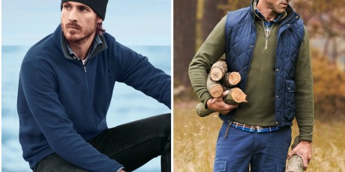 Lands’ End Men’s Fleece Pullover ONLY $10.49 (Regularly $35) + More