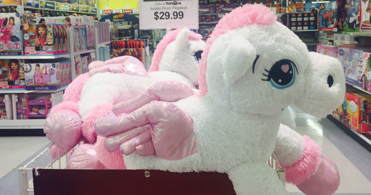 large stuffed unicorn