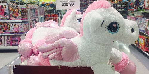 JUMBO Plush Unicorn Or Pegasus Only $29.99 at ToysRUs (Online & In-Store)