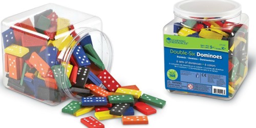Learning Resources Double-Six Dominoes In Bucket Just $15.63 (Fun for Practicing Math)