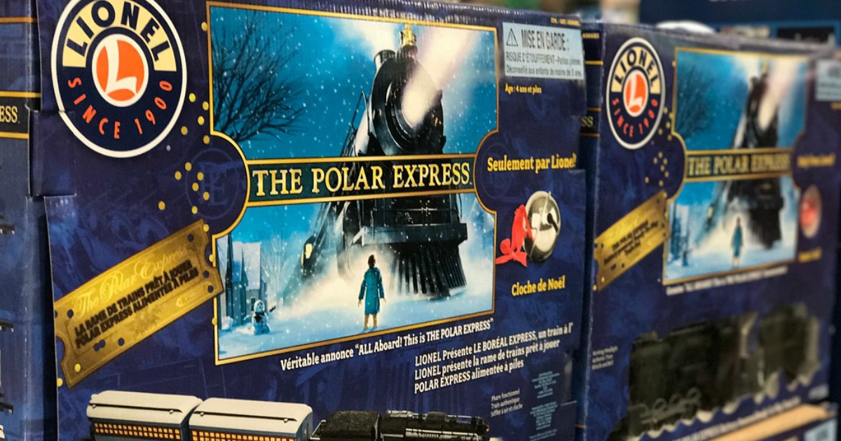 costco polar express train set