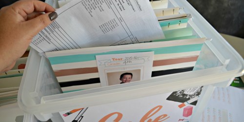 Our Favorite Way to Organize School Papers (Free Printable Labels Included!)
