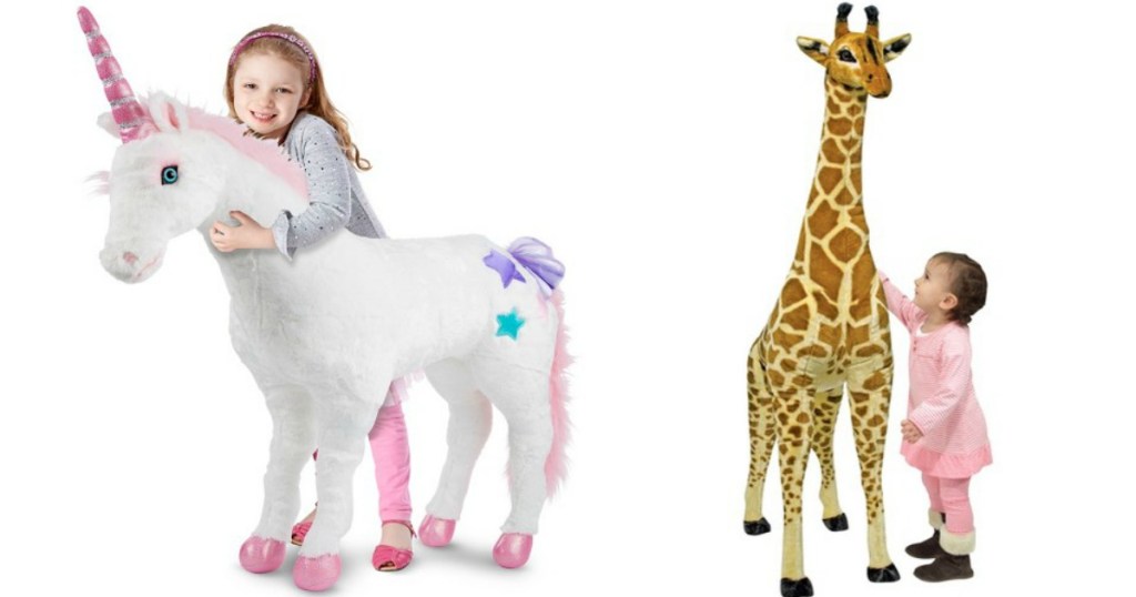 Kohl's: Melissa & Doug Giant Plush Unicorn OR Giraffe Only $57.59