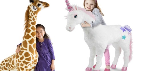 Kohl’s: Melissa & Doug Giant Plush Unicorn OR Giraffe Only $57.59 (Regularly $110) + More