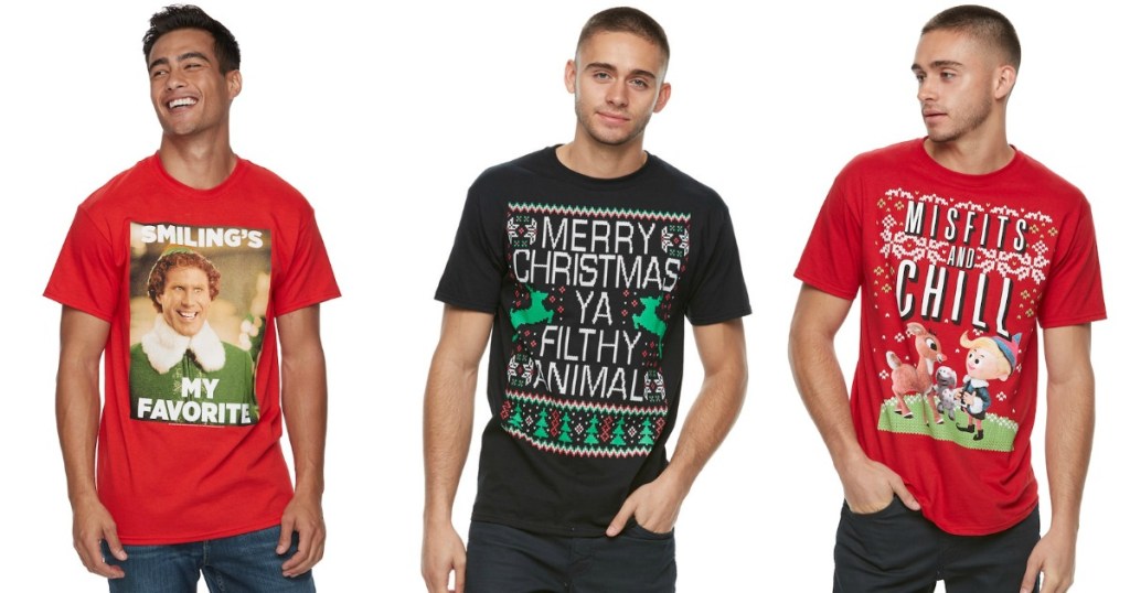 Kohl's Cardholders: Men's Holiday Tees as Low as $5.82 Shipped ...