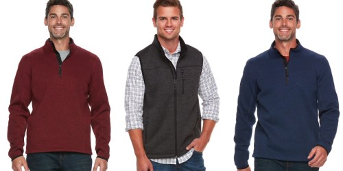 Kohl’s.com: Men’s Fleece Pullovers & Vests Only $11.99 (Regularly $50) + More