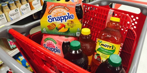 Target Shoppers! FREE $5 Gift Card w/ $15 Beverage Purchase (Mott’s, Snapple, 7UP & More)