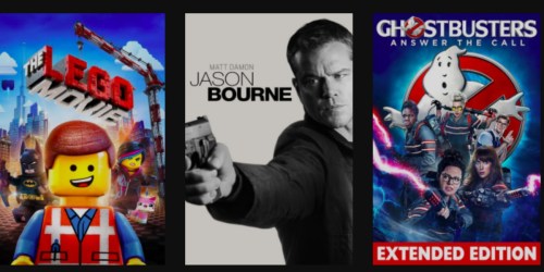 Five FREE Digital Movie Downloads (The LEGO Movie, Jason Bourne, Ghostbusters & More)