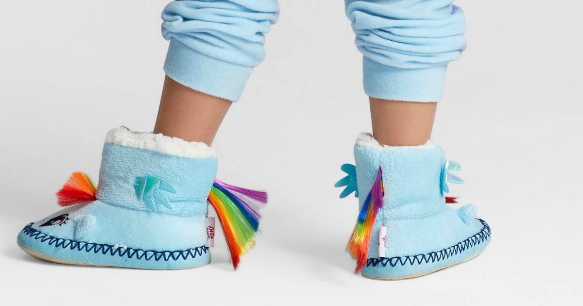Newborn Baby Booties with My Little Pony Characters on a rainbow  background. Fits Most 0-18 Months — Warehouse RoyGBiv