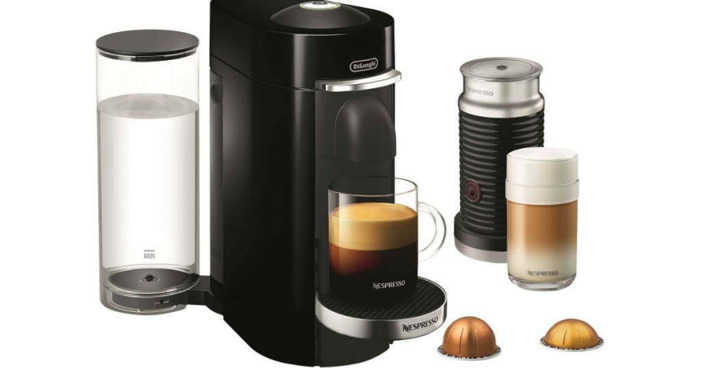 Nespresso Vertuo Plus Deluxe Coffee & Espresso Maker Bundle w/Frother