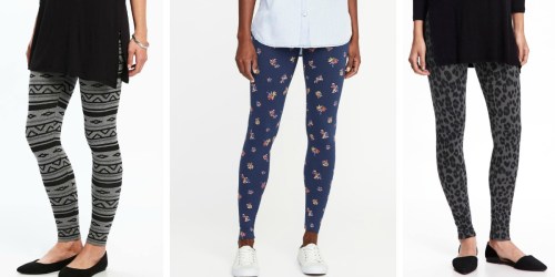Old Navy Printed Leggings Only $3.50 (Womens, Girls and Baby)