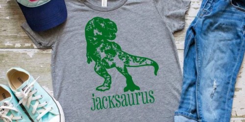 Personalized Dinosaur Tees Only $14.99