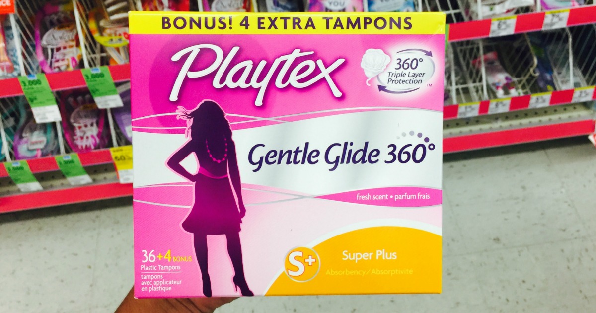 Walgreens Shoppers! LARGE Playtex Tampons Boxes Only 3.50 (After Rewards)