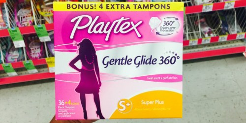 Walgreens Shoppers! LARGE Playtex Tampons Boxes Only $3.50 (After Rewards)