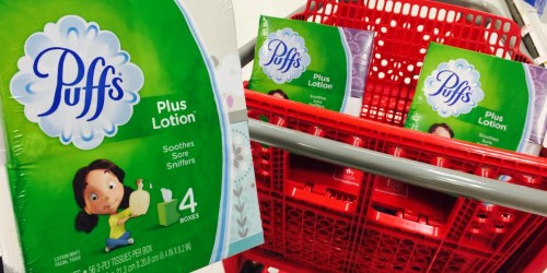 Target: Puffs Facial Tissues 4-Packs ONLY $2.40 After Gift Card (Just 60¢ Per Box)
