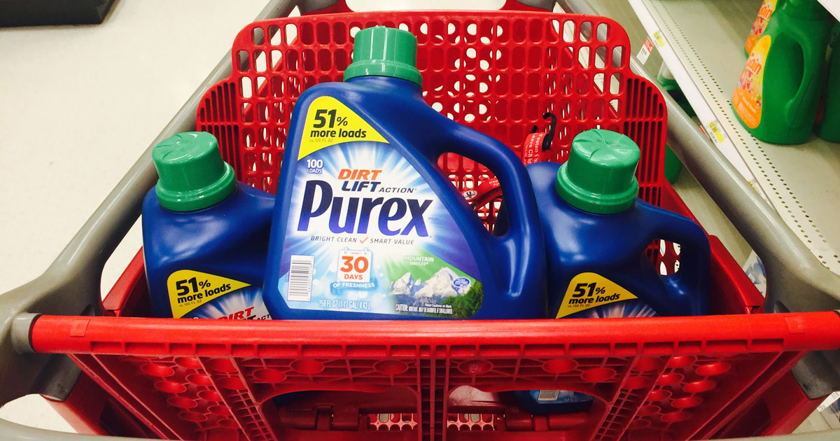 Target LARGE 150oz Purex Liquid Laundry Detergents Just 4.33 Each