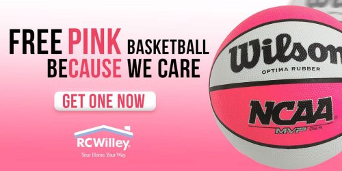 FREE Pink Wilson Basketball at RC Willey Stores (UT, ID, NV, & CA Only)