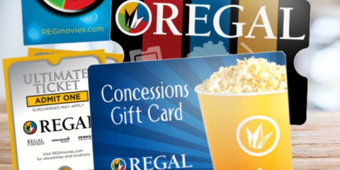 Regal Cinemas: Buy $50 eGift Card AND Score Free $15 Concessions eCard