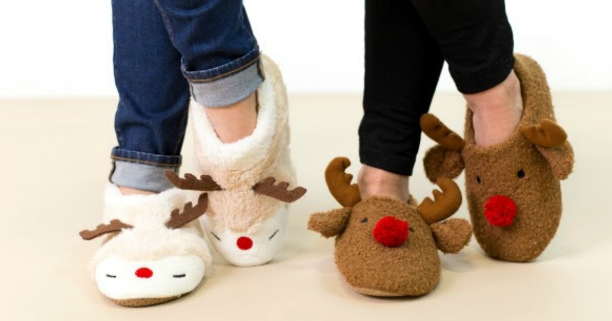 Score 10 Off Adorable Fall Slippers & FREE Shipping (Cute Reindeer