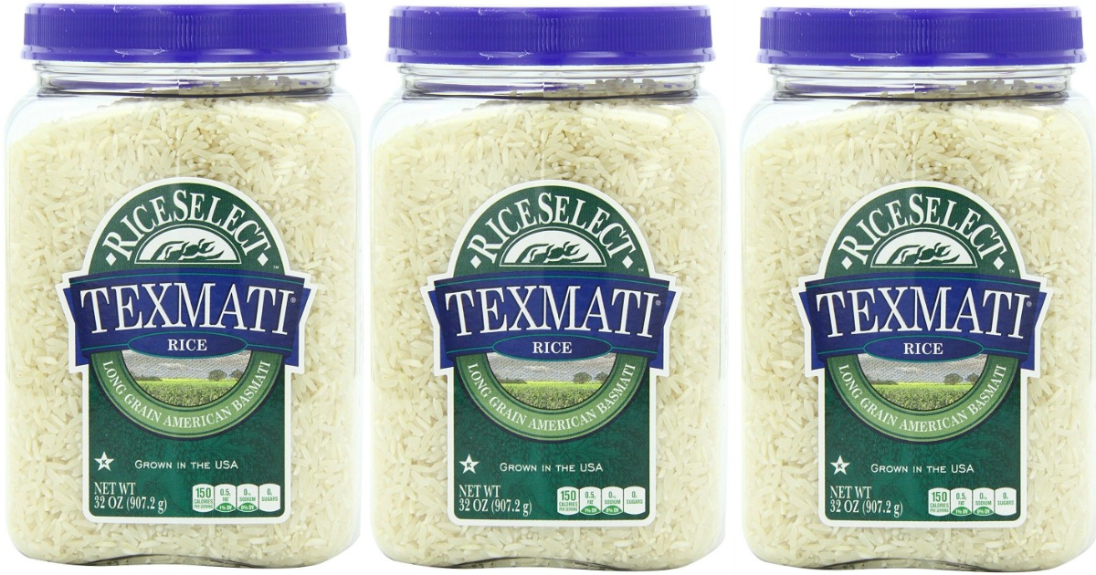 Amazon FOUR RiceSelect Texmati White Rice 32oz Jars Only 14 Shipped