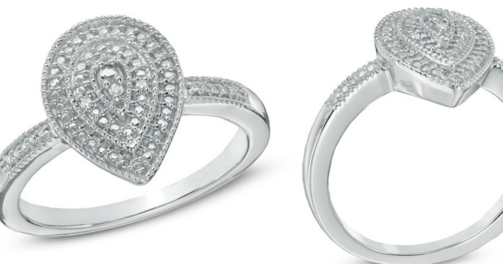 Zales Sterling Silver Diamond Accent Rings Only $23.99 (Regularly $119)