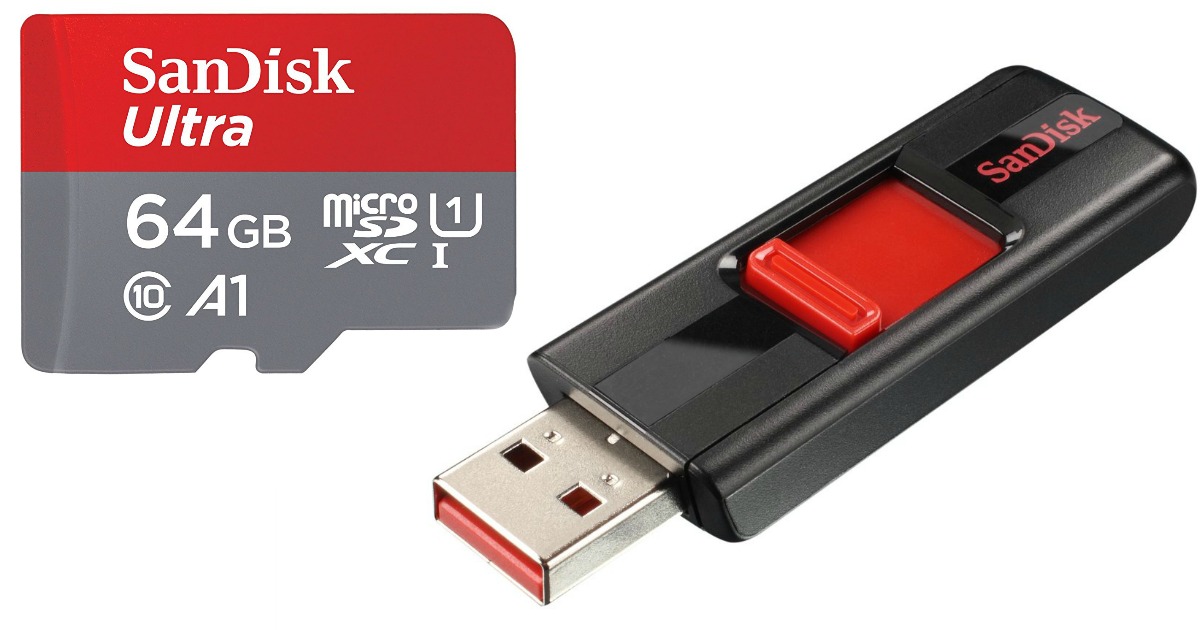 Amazon SanDisk Ultra 64GB microSDXC Card Only 17.99 + More
