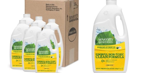 Amazon: Seventh Generation Dishwasher Detergent Gel 42oz Bottles 6-Pack ONLY $15.50 Shipped