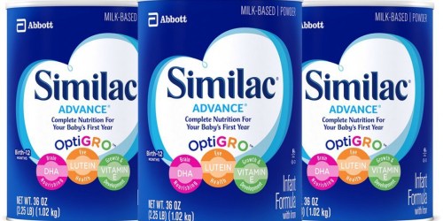 Amazon: Similac Advance Infant Formula 36oz 3-Pack ONLY $55.23 Shipped (Just $18.41 Each)