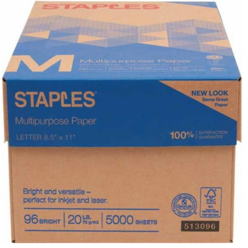 Staples Paper Reams Only 1 Each After Easy Rebate Offers