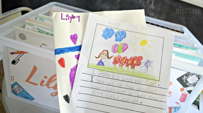 How to Organize Kids School Papers & Keepsakes