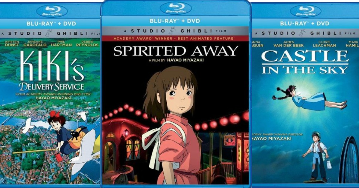 Best Buy: Studio Ghibli Blu-ray + DVDs ONLY $ Each (Spirited Away,  Kiki's Delivery Service & More)