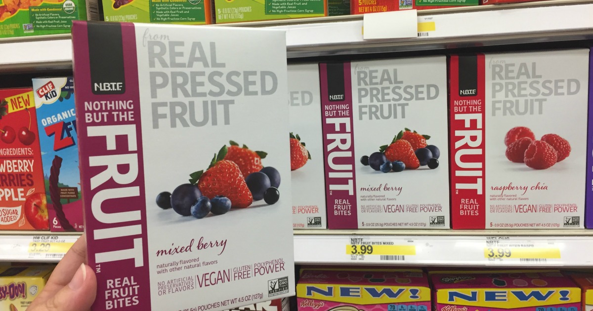 Target Nothing But The Fruit Vegan Gluten Free Fruit Snacks Just 2.39
