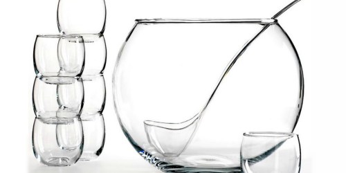 Macy’s.com: Glass Punch Bowl 10-Piece Set Only $11.75 (Regularly $43)