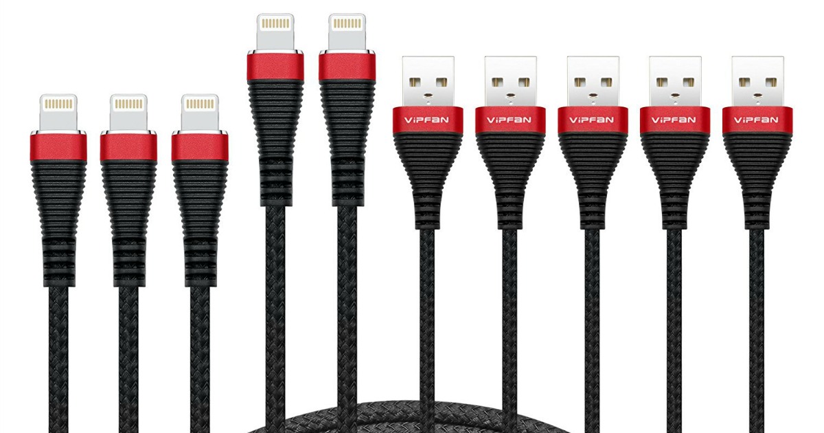 Amazon Lightning Charger Cables 5Pack AND Dual Port Car Charger Only