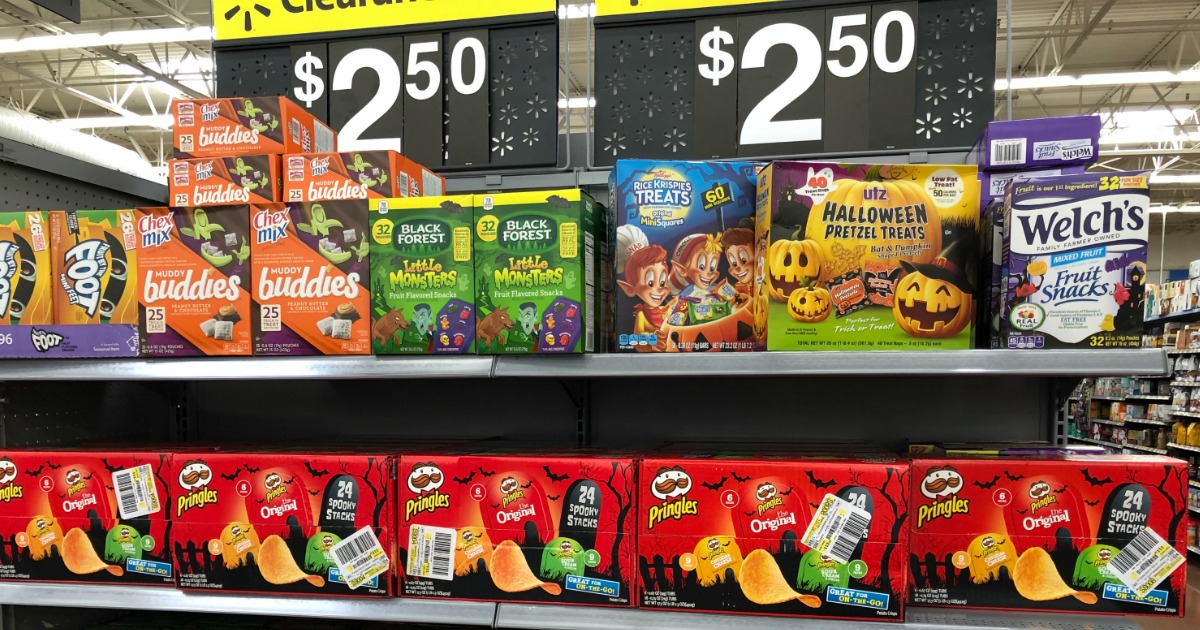 Walmart Clearance Find HUGE Halloween Treat Multipacks Just 2.50 Each