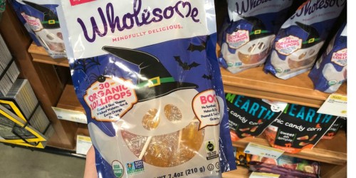 Whole Foods: Score 3 FREE Bags of Wholesome Organic Halloween Lollipops (After Cash Back)